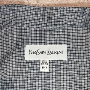 Yves Saint Laurent Black and White Casual Button Down Shirt